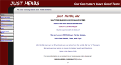 Desktop Screenshot of justherbs.org